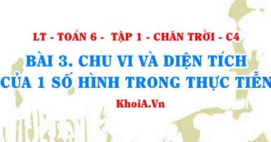 Công thức tính CHU VI, DIỆN TÍCH của một số hình trong thực tiễn? Toán 6 bài 3 Chân trời Tập 1 c3